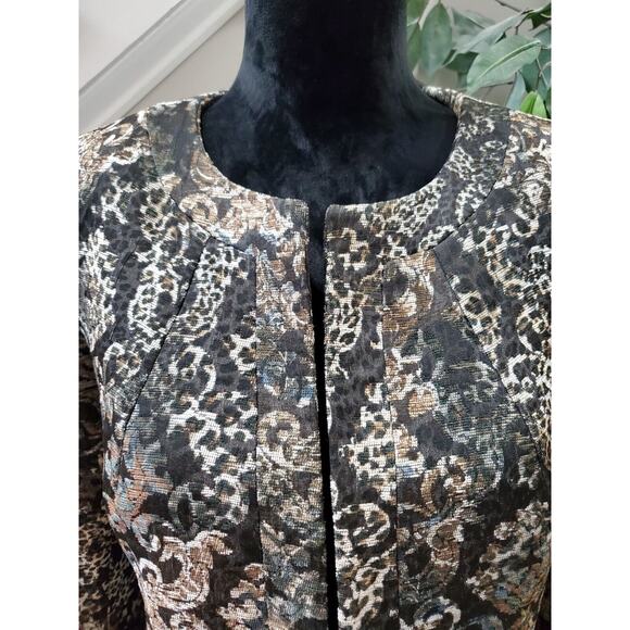 S'Styles Women's Multicolor Floral Polyester Long Sleeve Casual Jacket Blazer 46 - Picture 2 of 14